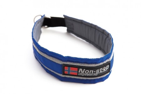 Non-Stop Halvstrup Halsbånd med Refleks, Blå, 60 og 65 cm
