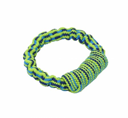 Buster Colour Bungee Rope Handle, Blå / Lime, 16 cm