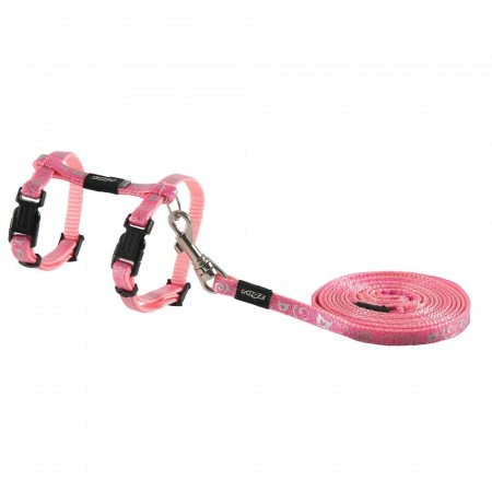 Rogz SparkleCat K-Pink Sele med Line