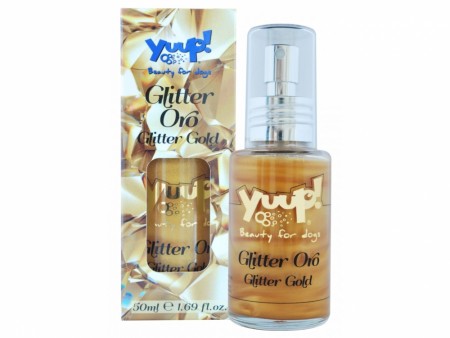 Yuup! Fashion Glitter Spray, Gold, 50 ml