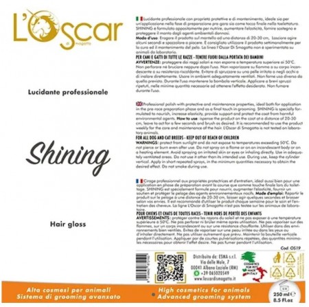 L'Oscar Lucidante Professional Shining Hair Gloss Spray, 250 ml