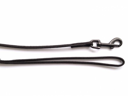Utstillingsline med Svart Krok, Flat, Svart, 6 mm