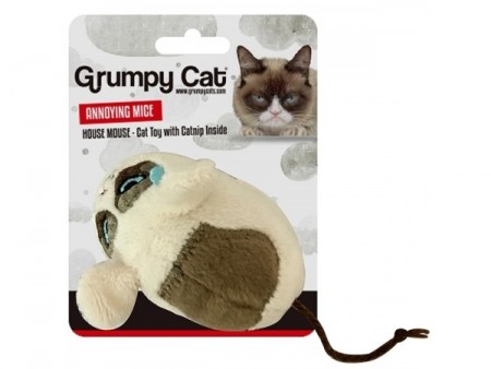 Grumpy Cat Annoying Mice, House Mouse med Catnip